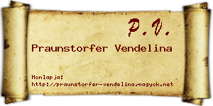 Praunstorfer Vendelina névjegykártya